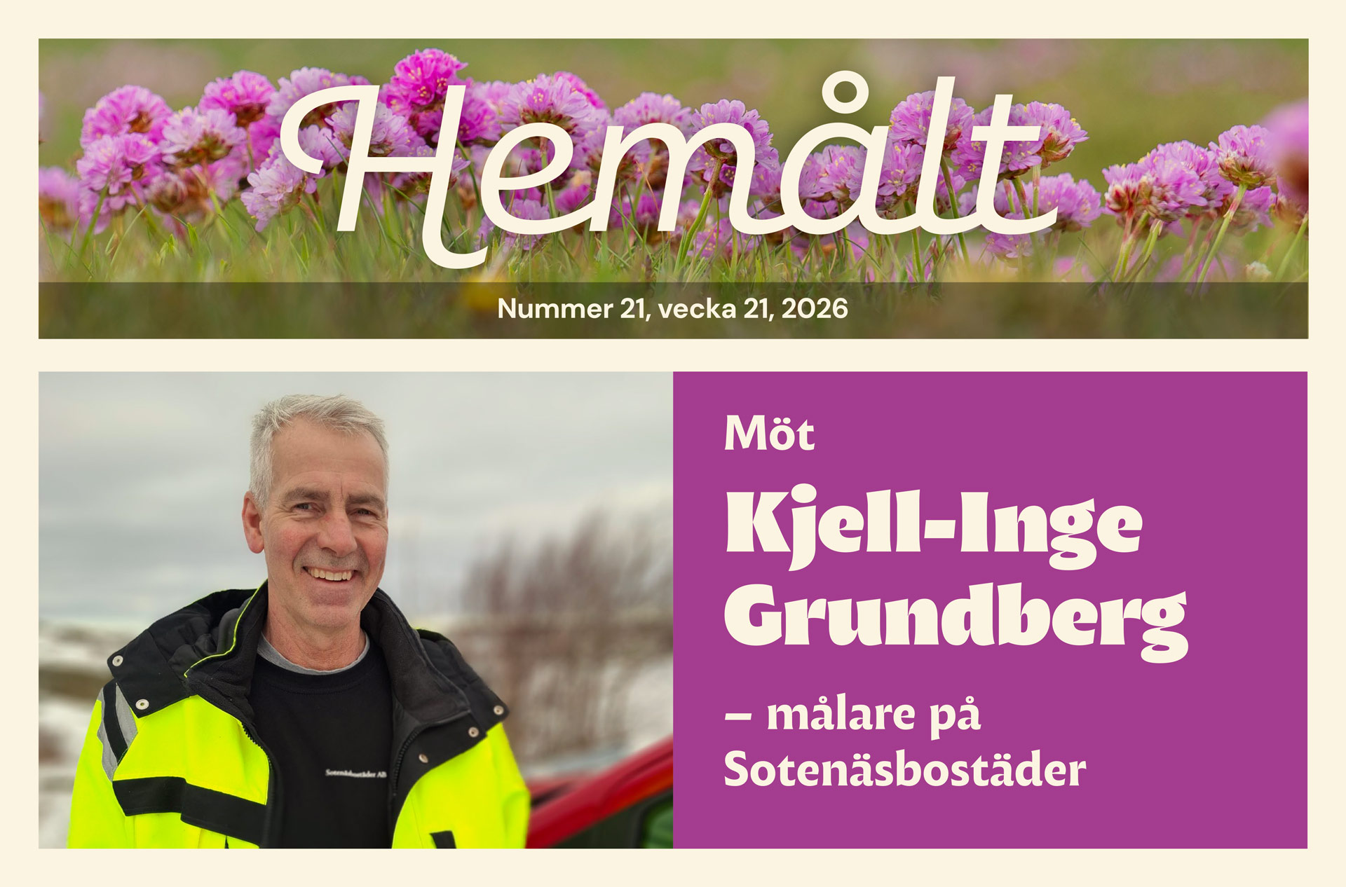Nyhetsbrev nr 21, vecka 21, 2026, puff
