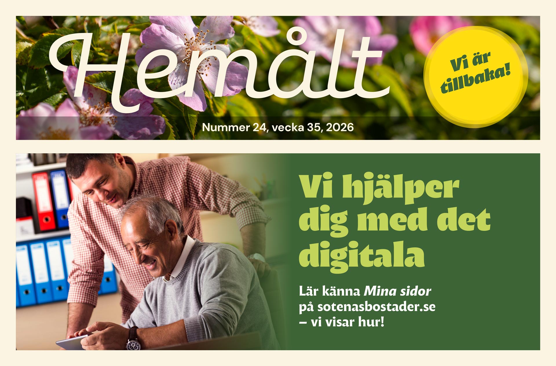 Nyhetsbrev nr 24, vecka 35, 2026, puff